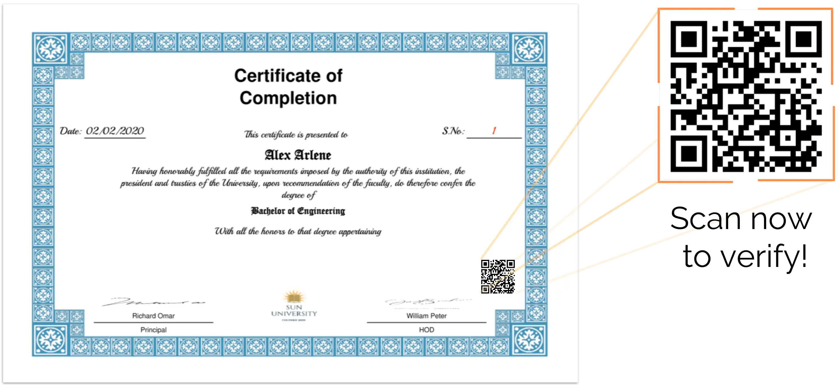 try the QR code verification solution